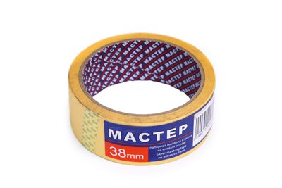 Малярна стрічка "Мастер" 38мм жов.(6сп.,36шт/ящ) (упаковка 36 шт)