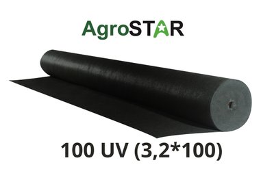 Агроволокно"AgroStar"100 UV чорне(3.2*100)*