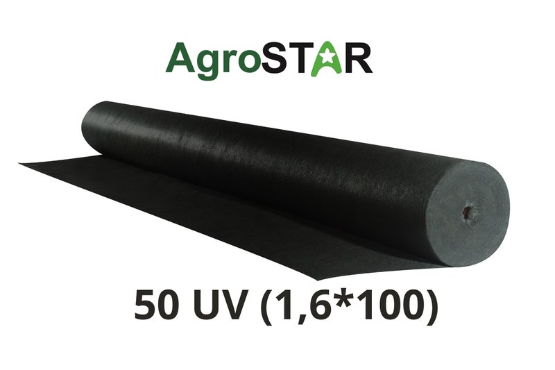 Агроволокно"AgroStar" 50 UV чорне(1,6*100)*