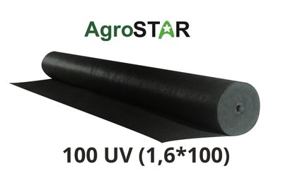 Агроволокно"AgroStar"100 UV чорне(1,6*100)*