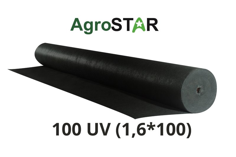 Агроволокно"AgroStar"100 UV чорне(1,6*100)*