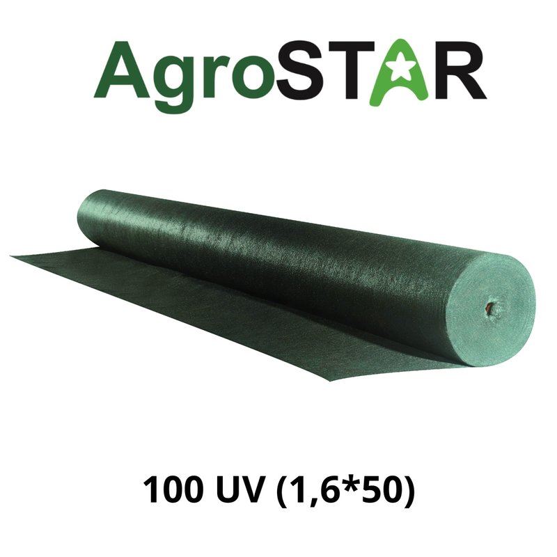 Агроволокно"AgroStar"100 UV тем-зел(1,6*50)*