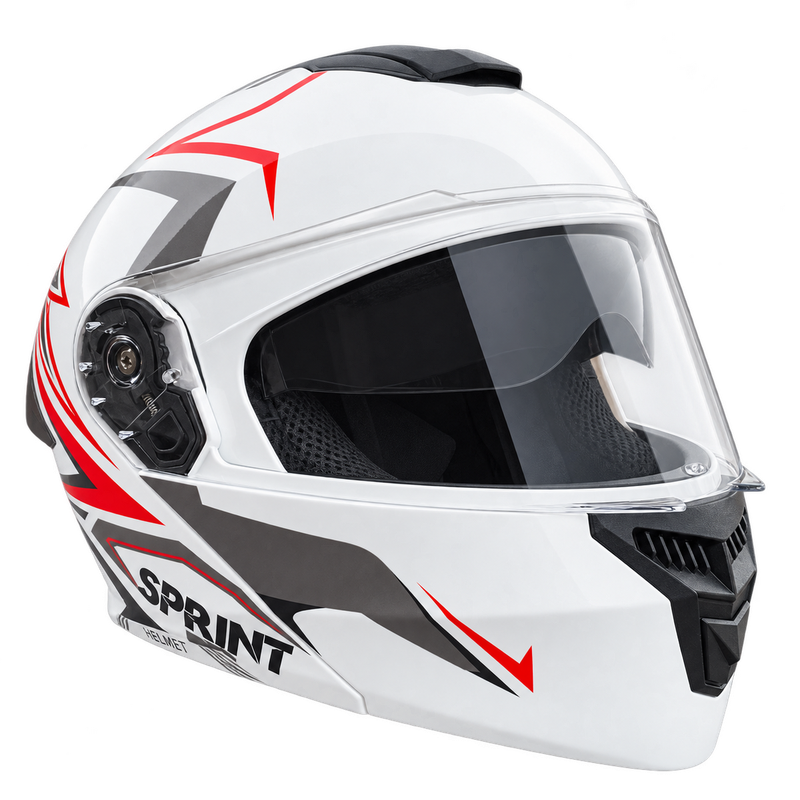 Мотошолом 909 Shining Soul, ХL 61-62 см (білий)