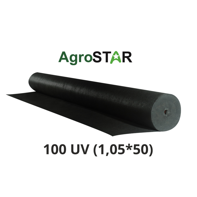 Агроволокно"AgroStar"100 UV чорне(1,05*50)*