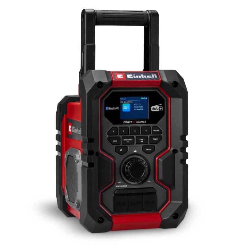 Гібридна радіостанція Einhell TE-CR 18 Li DAB+/FM/BT - Solo