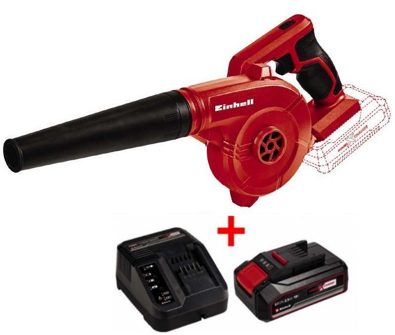 Набір міні повітродувка Einhell TE-CB 18/180 Li - Solo + Starter Kit 18V 2,5 Ah