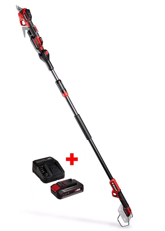 Набір секатор акумуляторний безщітковий телескопічний Einhell GP-LS 18/28 Li T BL-Solo + Starter-Kit 18V 2.5 Ah