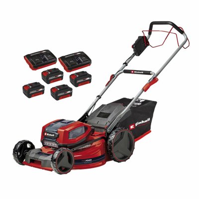 Акумуляторна безщіткова газонокосарка Einhell GP-CM 36/52 S Li BL (4x4.0Ah), 52 см