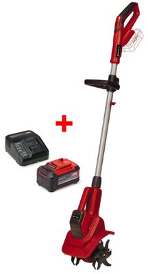 Набір культиватор акумуляторний Einhell GE-CR 18/20 Li E Solo + зарядний пристрій і акумулятор 18V 5,2 Ah
