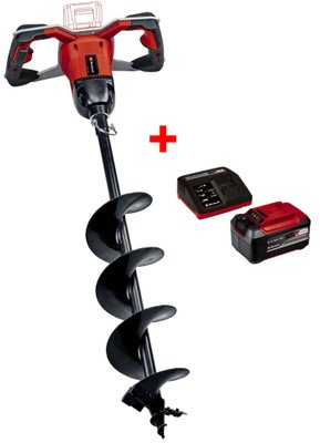 Набір акумуляторний безщітковий земляний бур Einhell GP-EA 18/150 Li BL-Solo + Starter Kit 18V 5,2 Ah