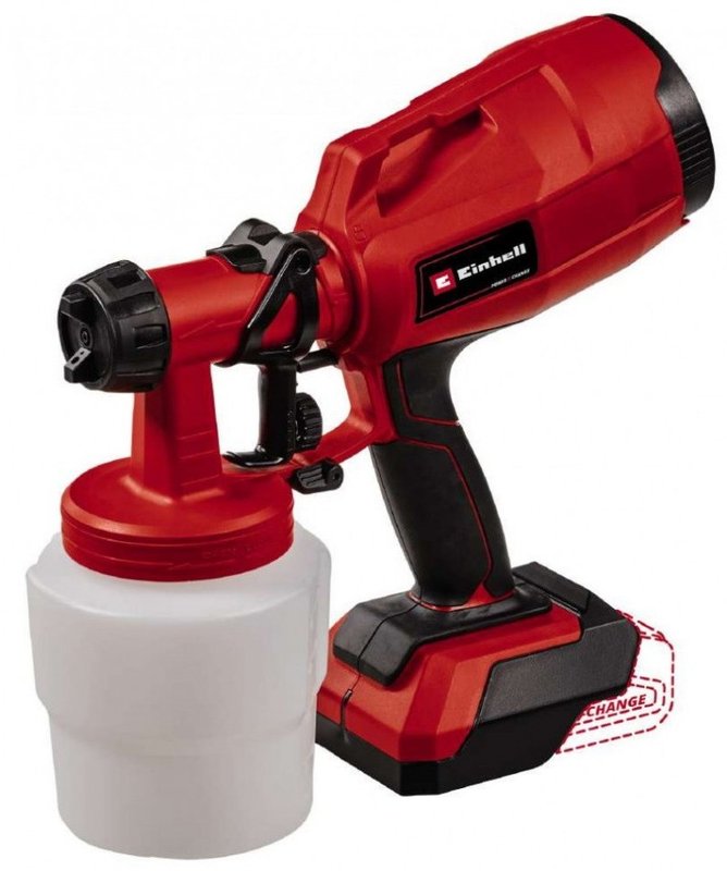 Фарборозпилювач акумуляторний Einhell TC-SY 18/60 Li + Starter-Kit 18V 4,0 Ah