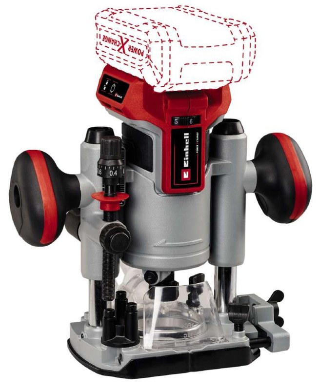 Фрезер акумуляторний безщітковий Einhell TP-RO 18 Li BL + зарядне і акумулятор Starter-Kit 18V 2.5 Ah