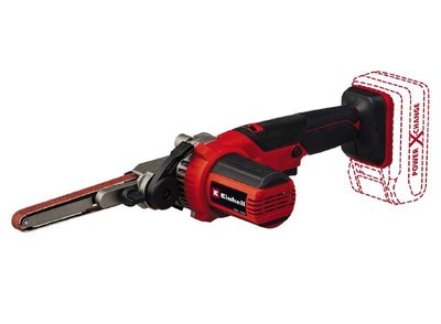 Акумуляторний стрічковий напилок (шліфмашина) Einhell TE-BF 18 Li + Starter-Kit 18V 2,5 Ah