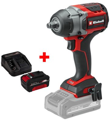 Набір Ударний гайковерт акумуляторний безщітковий Einhell Professional TP-CW 18/750-C Li BL-Solo + зарядне і акумулятор Starter-Kit 18V 4,0 Ah