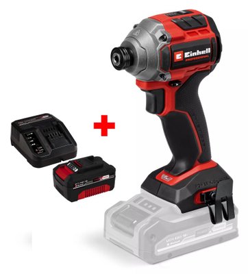 Набір ударна викрутка безщіткова Einhell Professional TP-CI 18/250-C Li BL - Solo + Starter Kit 18V 4,0 Ah