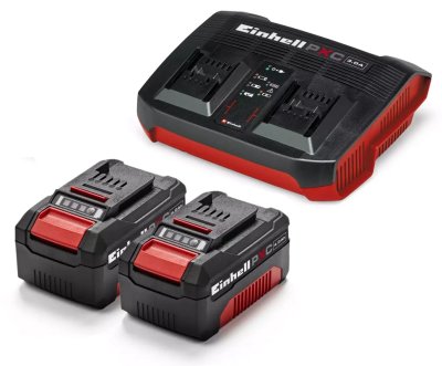 18V 2x4,0Ah Twincharger Kit Einhell Power-X-Change