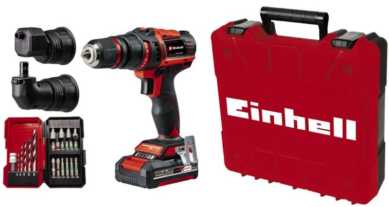 Шуруповерт Einhell TE-CD 18/45 3X-Li +22 (1x2,0Ah)