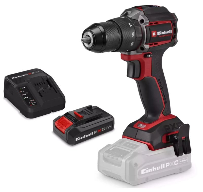 Набір Ударний шуруповерт безщітковий Einhell Professional TP-CD 18/50-C Li-i BL + Starter-Kit 2.5 Аh
