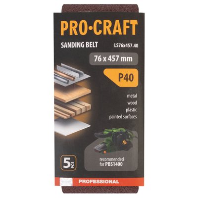 Стрічка шліфувальна Procraft LS76x457.40 (5 шт)