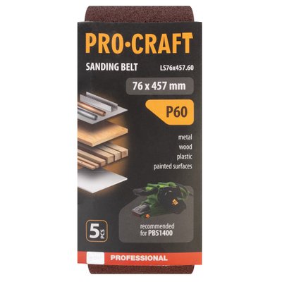 Стрічка шліфувальна Procraft LS76x457.60 (5 шт)