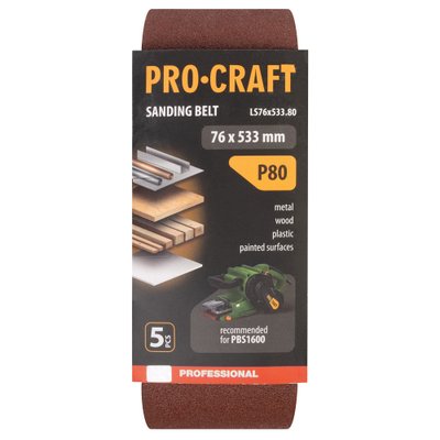 Стрічка шліфувальна Procraft LS76x533.80 (5 шт)