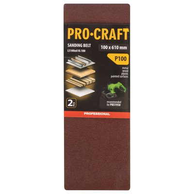 Стрічка шліфувальна Procraft LS100x610.100 (2 шт)