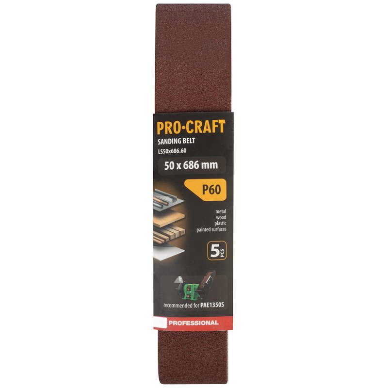 Стрічка шліфувальна Procraft LS50x686.60 (5 шт)