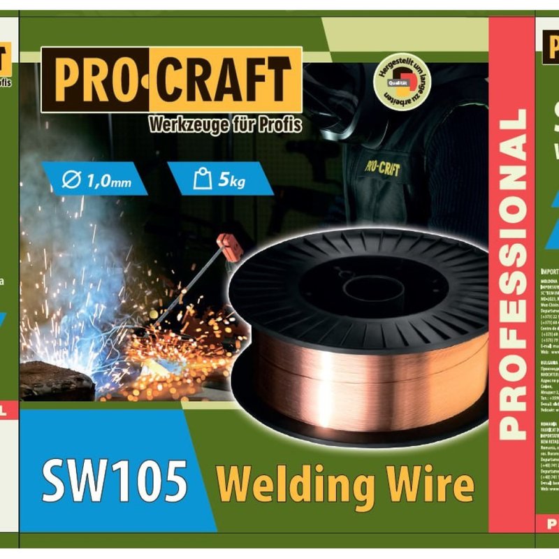 Зварювальний дріт Procraft SW105 1 мм 5 кг