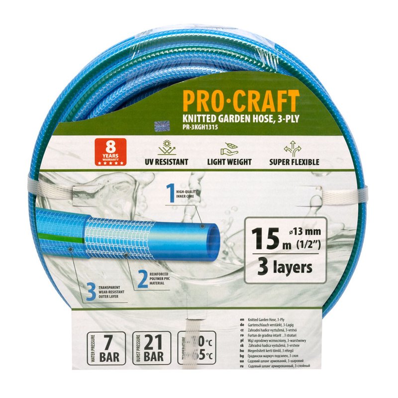 Шланг садовий Procraft PR-3KGH1315 1/2" 15 м