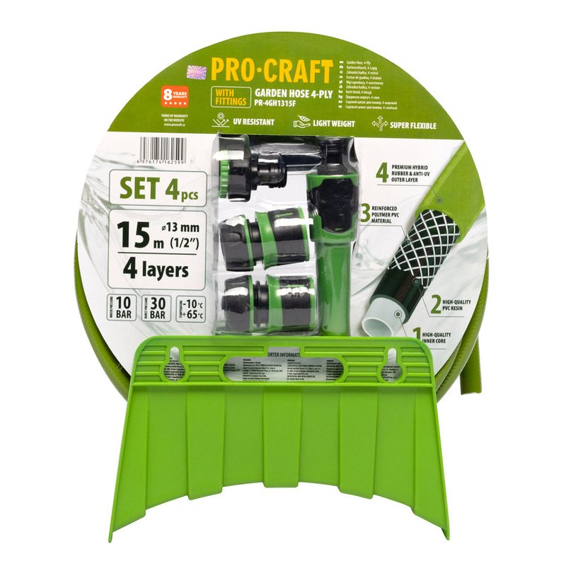 Шланг садовий Procraft PR-4GH1315F 1/2" 15 м