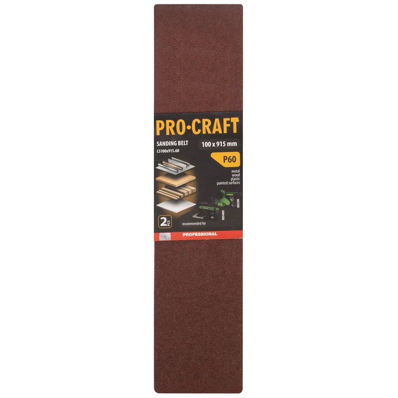 Стрічка шліфувальна Procraft LS100x915.60 (2 шт)