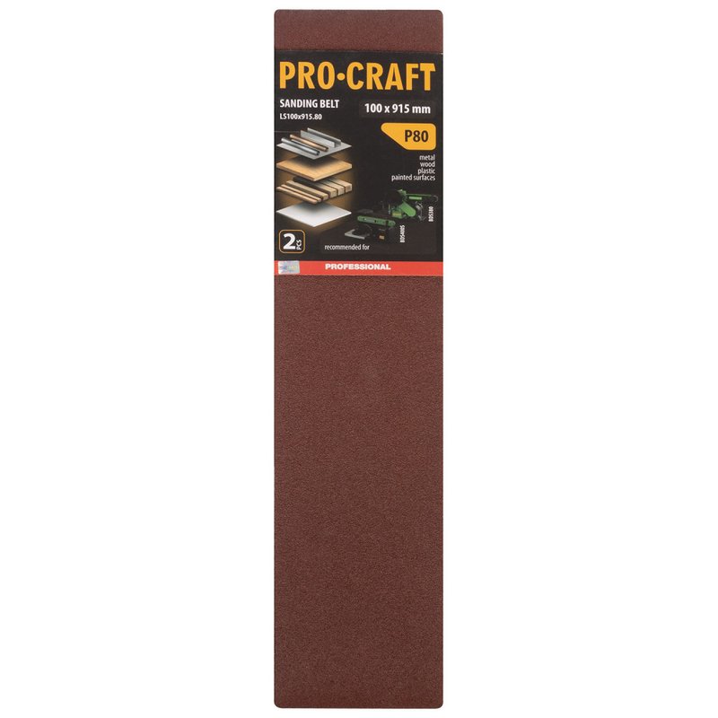Стрічка шліфувальна Procraft LS100x915.80 (2 шт)