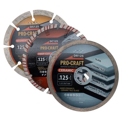 Набір алмазних дисків Procraft DS3.125 125 мм 22.23