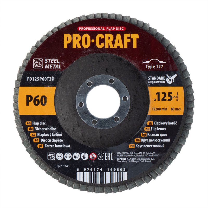 Диск пелюстковий Procraft FD125P60T27 UNIVERSAL