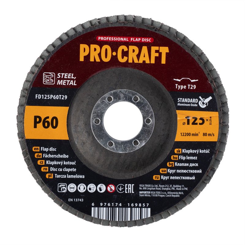 Диск пелюстковий Procraft FD125P60T29 UNIVERSAL