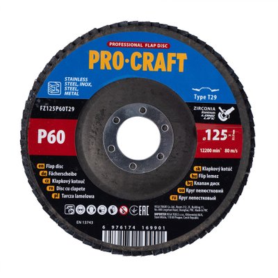 Диск пелюстковий Procraft FZ125P60T29 UNIVERSAL