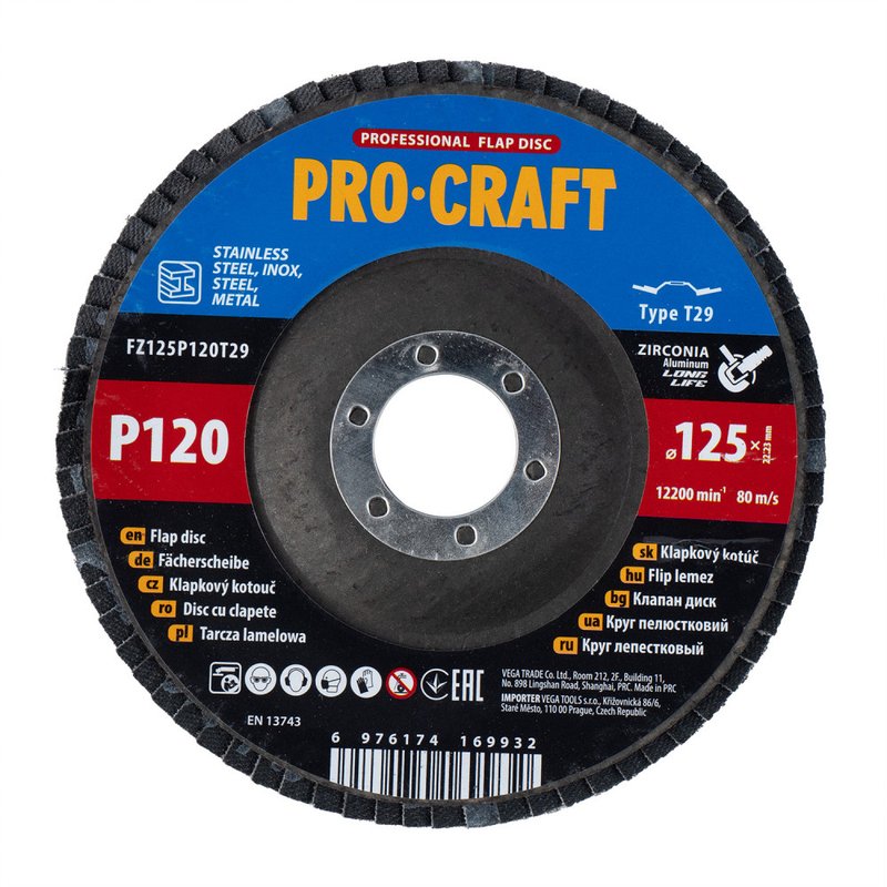 Диск пелюстковий Procraft FZ125P120T29 UNIVERSAL