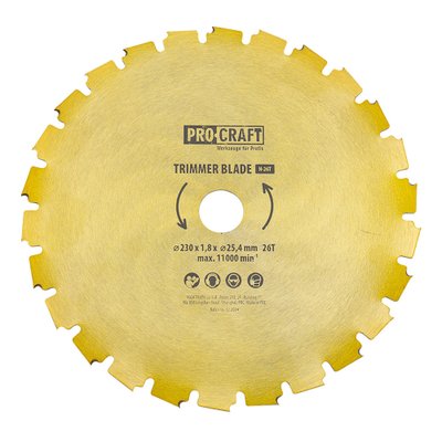 Ніж 26T під напилок Procraft D255*25.4