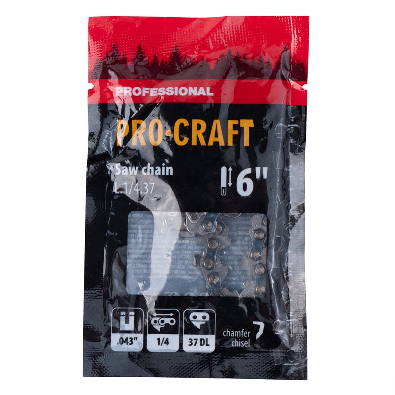 Ланцюг для ланцюгової пилки Procraft L.1/4.37 Universal 1/4" шаг 37 зв.