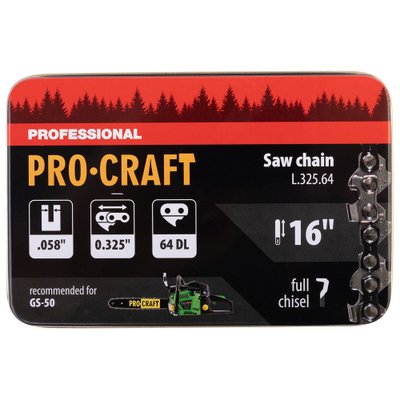 Ланцюг для ланцюгової пили Procraft L-325/64