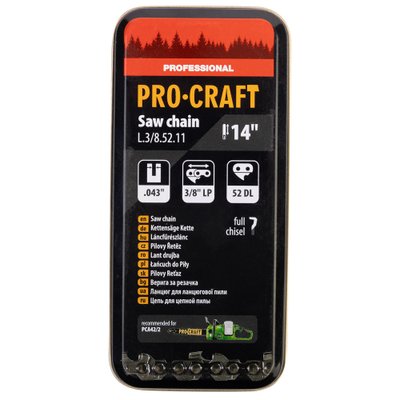 Ланцюг для ланцюгової пили Procraft L-3/8-52.11