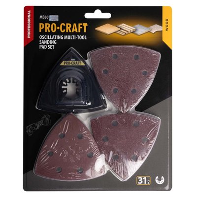Набір насадок та шліфпаперу для БФІ Procraft MB30